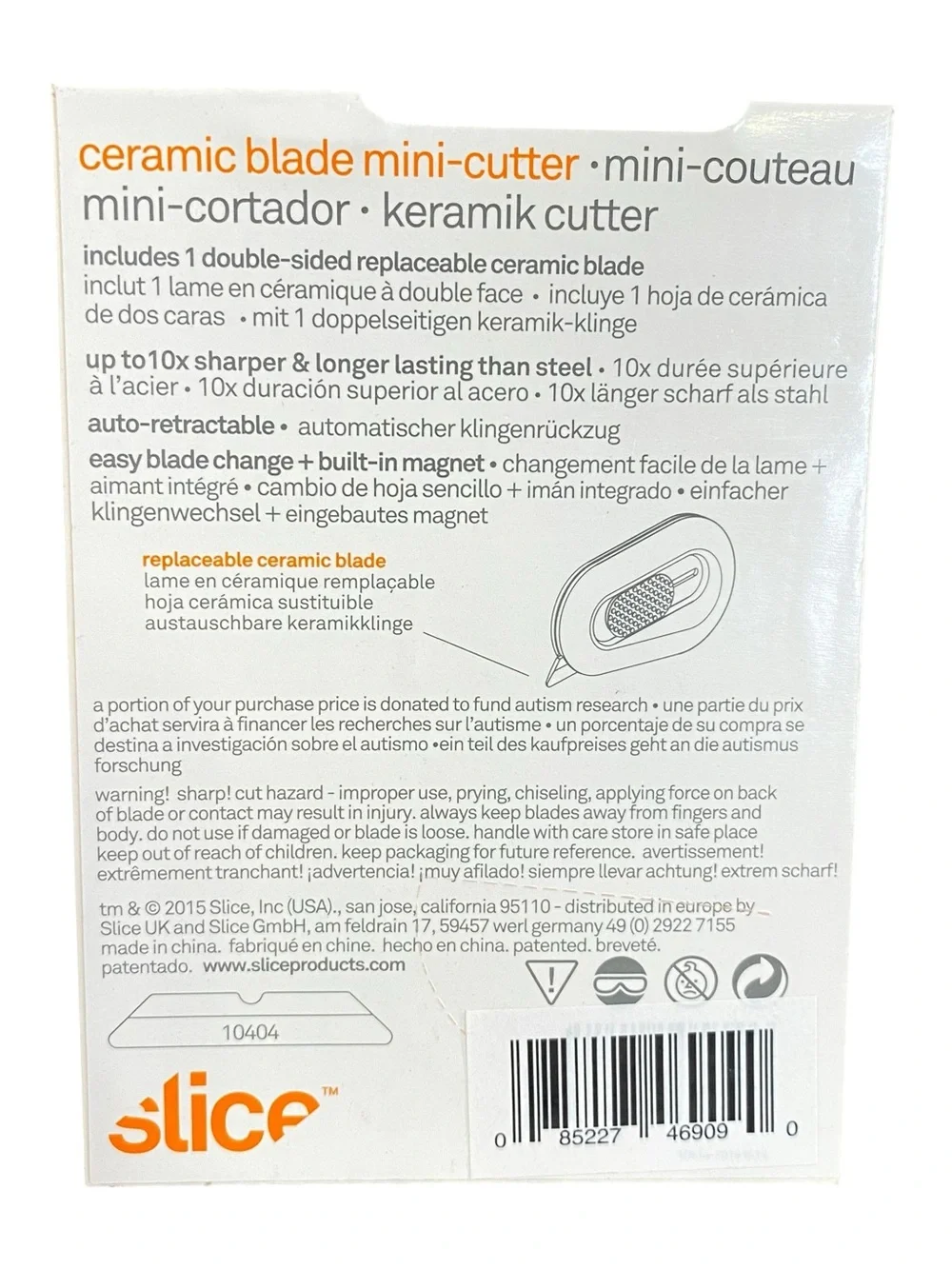 Craft Tool NWT Ceramic Blade Mini Cutter Replaceable Blades Retractable